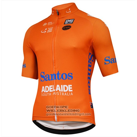 2018 Fietsshirt Tour Down Under Santos Oranje